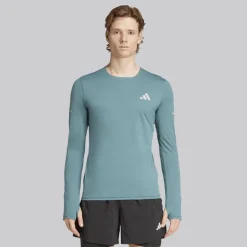 adidas Herren Adi365 Climacool+ Laufshirt mit langen Ärmeln Preloved Teal