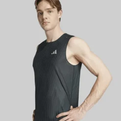 adidas Herren Adi365 Climacool+ Lauf Tanktop Schwarz/Grey Six