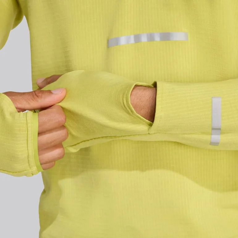 adidas Herren Adi365 Climawarm+ Lauf Halber Reißverschluss Oberteil Preloved Lime