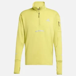adidas Herren Adi365 Climawarm+ Lauf Halber Reißverschluss Oberteil Preloved Lime