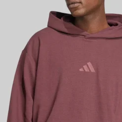 adidas Herren All SZN Cloud Jersey Kapuzenpullover Aurora Ruby/Aurora Ruby