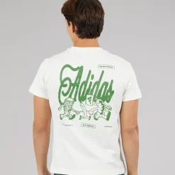 adidas Herren Berlin Snack Grafik T Shirt Off White