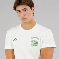 adidas Herren Berlin Snack Grafik T Shirt Off White