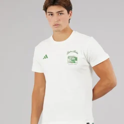 adidas Herren Berlin Snack Grafik T Shirt Off White