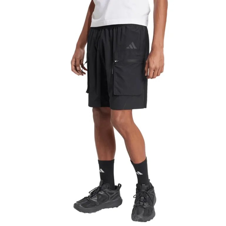 adidas Herren City Escape Gewebte Shorts Schwarz