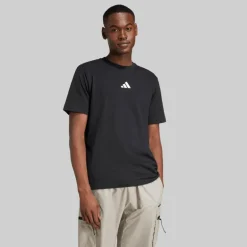 adidas Herren City Escape Space Grafik T Shirt Schwarz