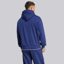 adidas Herren College Hoodie Dark Blue/Weiß