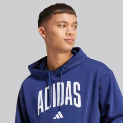 adidas Herren College Hoodie Dark Blue/Weiß
