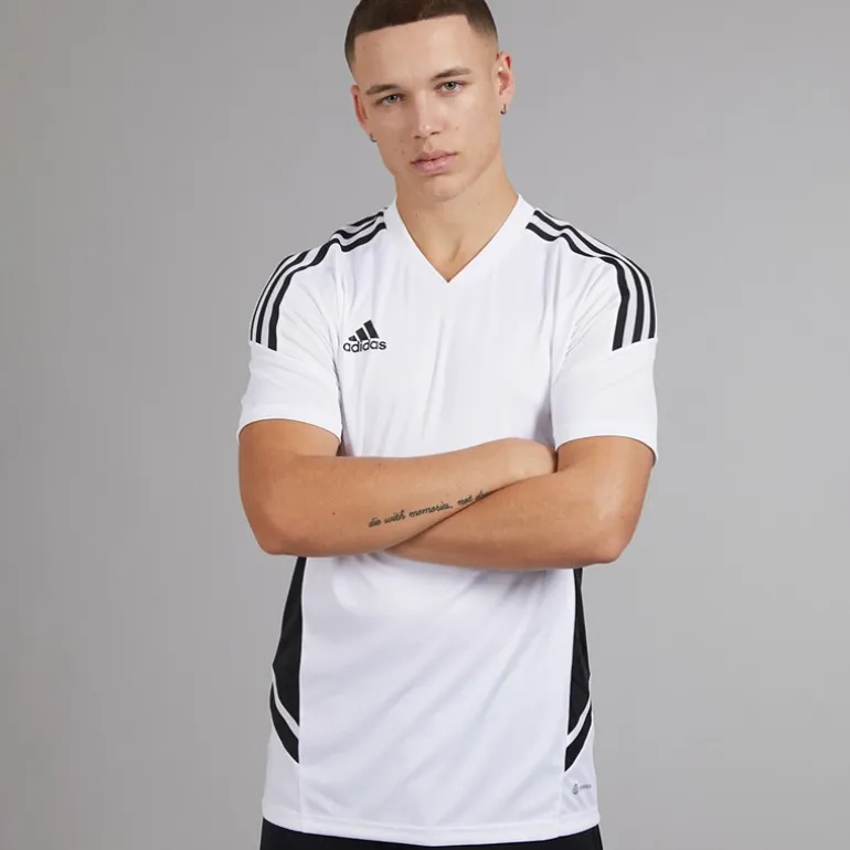 adidas Herren Condivo 22 T Shirt Weiß/Schwarz