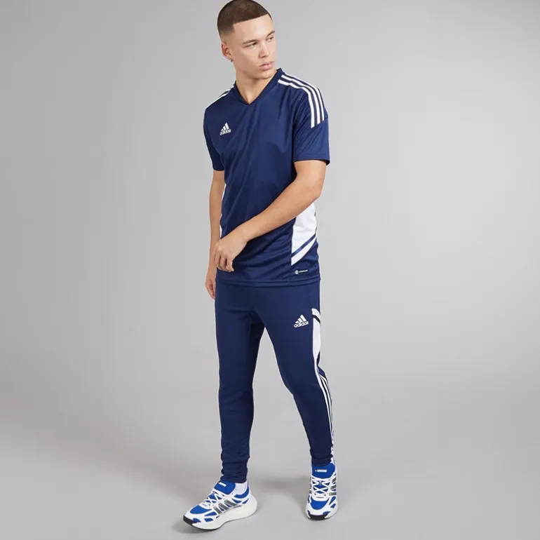 adidas Herren Condivo 22 T Shirt Team Navy Blue/Weiß