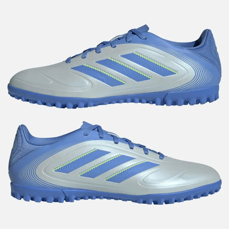 adidas Herren Copa Pure 3 Club TF Kunstrasen Fussballschuhe Halo Blue/Blue Fusion/Lucid Lemon