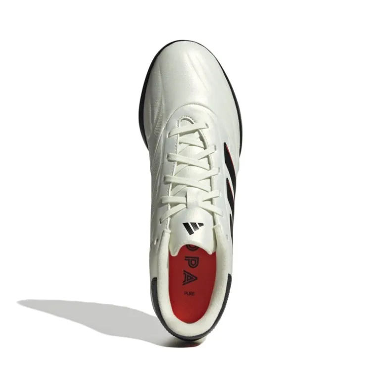 adidas Herren Copa Pure 2 League Solar Energy Pack TF Kunstrasen Fußballschuhe Ivory/Core Black/Solar Red