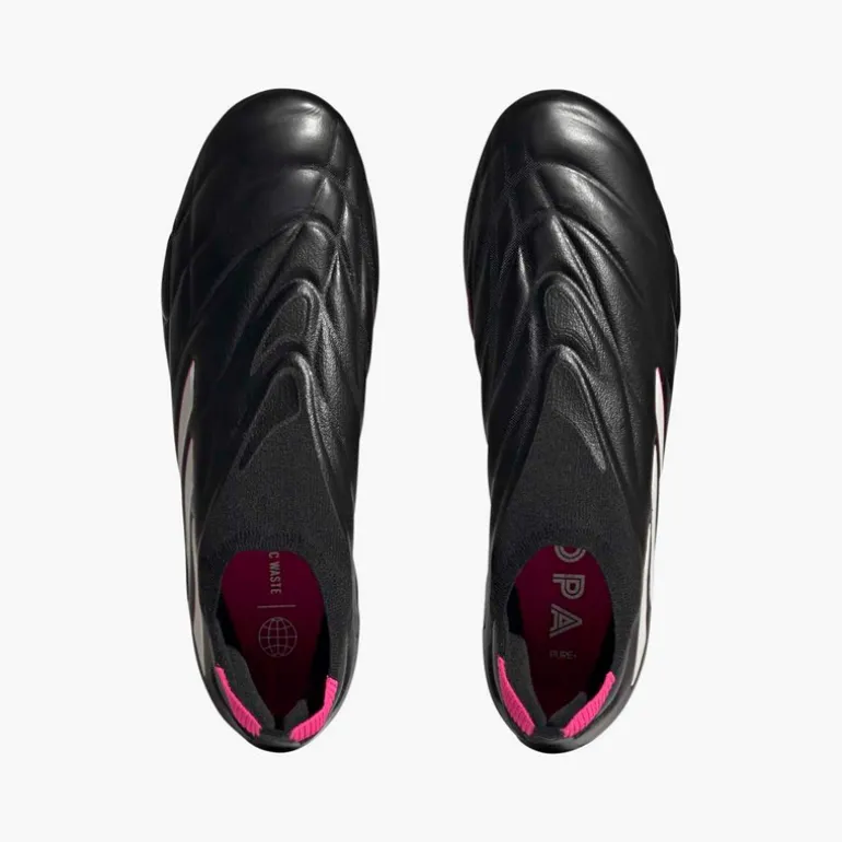 adidas Herren Copa Pure+ Schnürlose Own Your Football Pack FG Kunstrasen Fußballschuhe Core Black/Zero Metalic/Team Shock Pink
