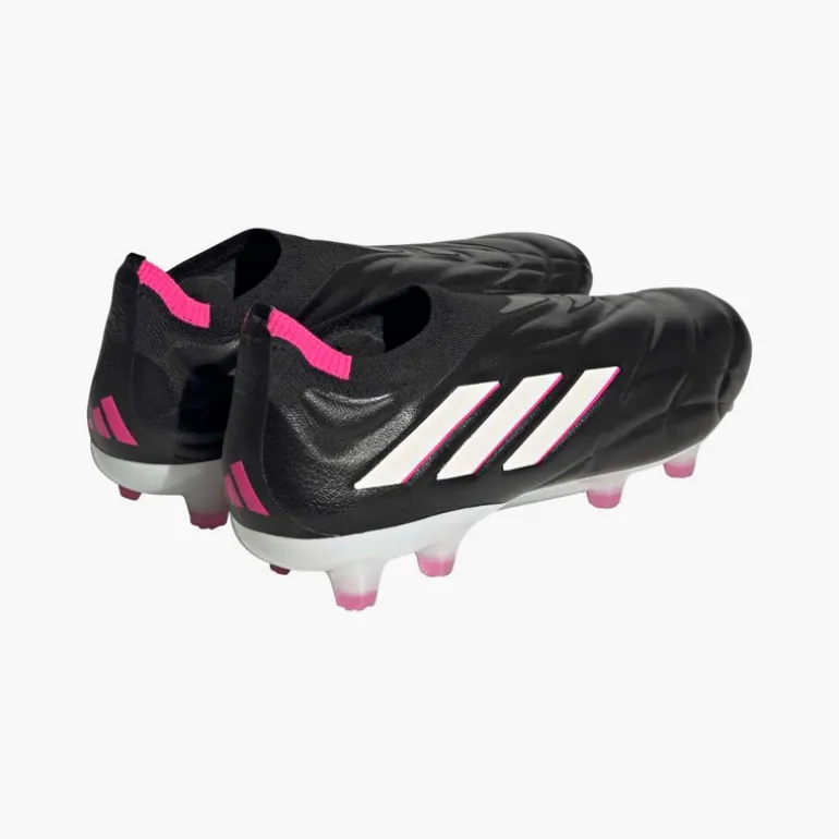adidas Herren Copa Pure+ Schnürlose Own Your Football Pack FG Kunstrasen Fußballschuhe Core Black/Zero Metalic/Team Shock Pink