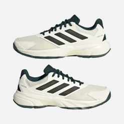 adidas Herren Courtjam Control 3 Tennisschuhe Off White/Silver Metallic/Aurora Ivory