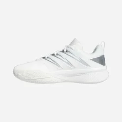 adidas Herren Damen Certified 3 Basketballschuhe Niedrig Chalk White/Core Black/Silver Metallic