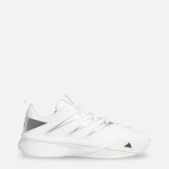adidas Herren Damen Certified 3 Basketballschuhe Niedrig Chalk White/Core Black/Silver Metallic