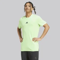adidas Herren Designed For Training Workout T Shirt Lime Burst
