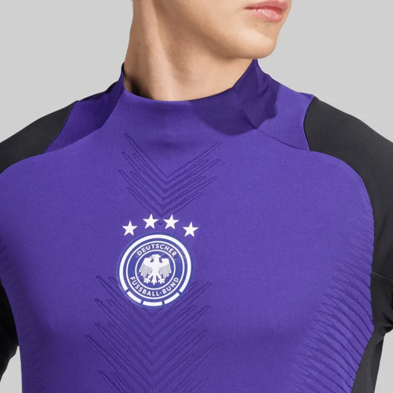 adidas Herren DFB Deutschland Pro Langarm Trainings Trikot Schwarz