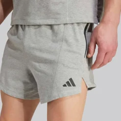 adidas Herren D4T Workout French Terry Shorts Medium Grey Heather