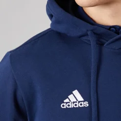 adidas Herren Entrada 22 Pullover Sweat Hoodie Navy/Weiß