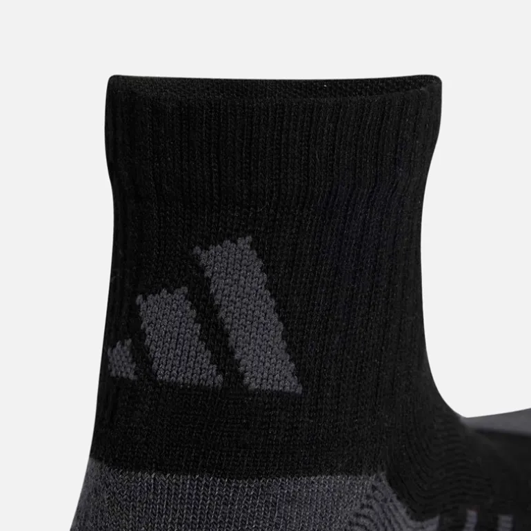 adidas Herren Essentials Climacool Drei Paar Viertel Socken Schwarz/Grey Six