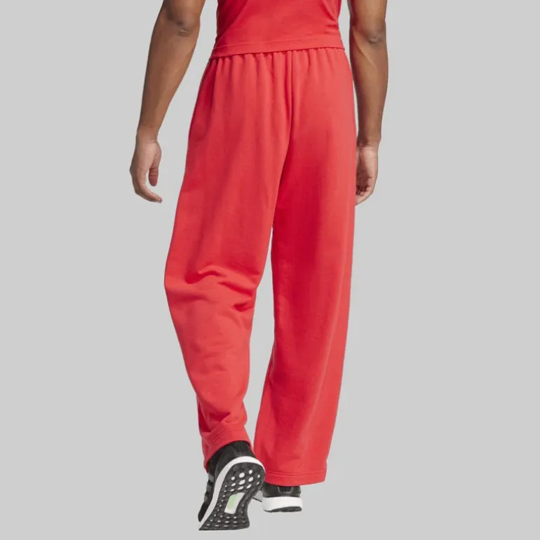 adidas Herren Essentials Weiter Bein 3 Streifen Logo Jogginghose Pure Ruby/Schwarz