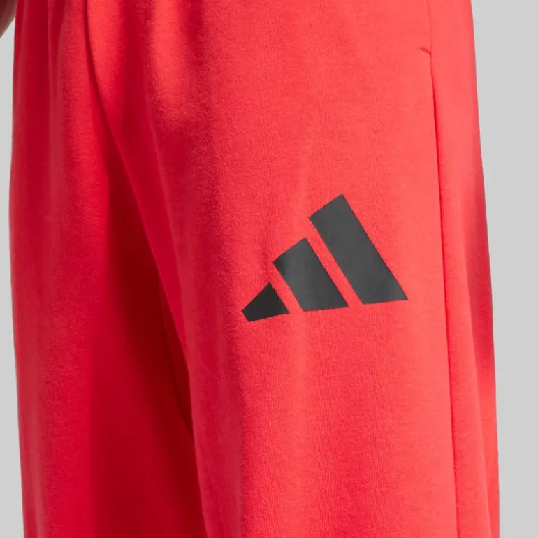 adidas Herren Essentials Weiter Bein 3 Streifen Logo Jogginghose Pure Ruby/Schwarz