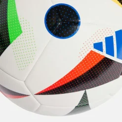 adidas Herren Euro 24 Training Fußball Weiß/Schwarz/Glow Blue