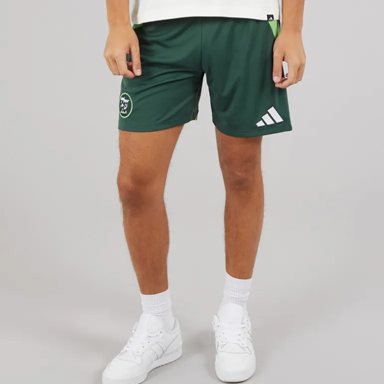 adidas Herren FAF Algerien Auswärts Shorts Mineral Green