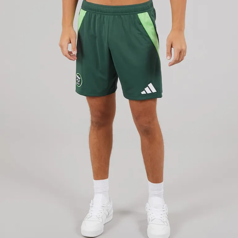 adidas Herren FAF Algerien Auswärts Shorts Mineral Green