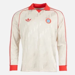adidas Herren FCB FC Bayern München Langarm Retro Trikot Linen