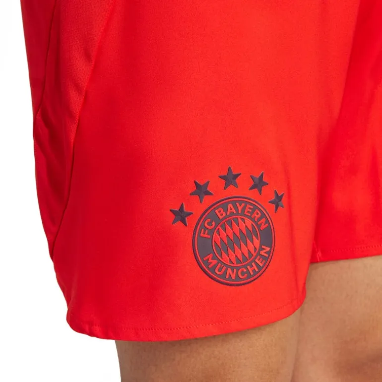 adidas Herren FCB FC Bayern München 24/25 Authentic Heim Shorts Rot