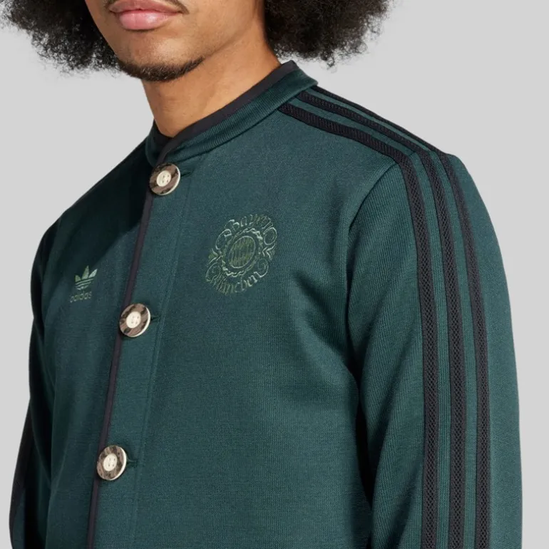 adidas Herren FCB FC Bayern Muenchen Authentischer Janker Shadow Green