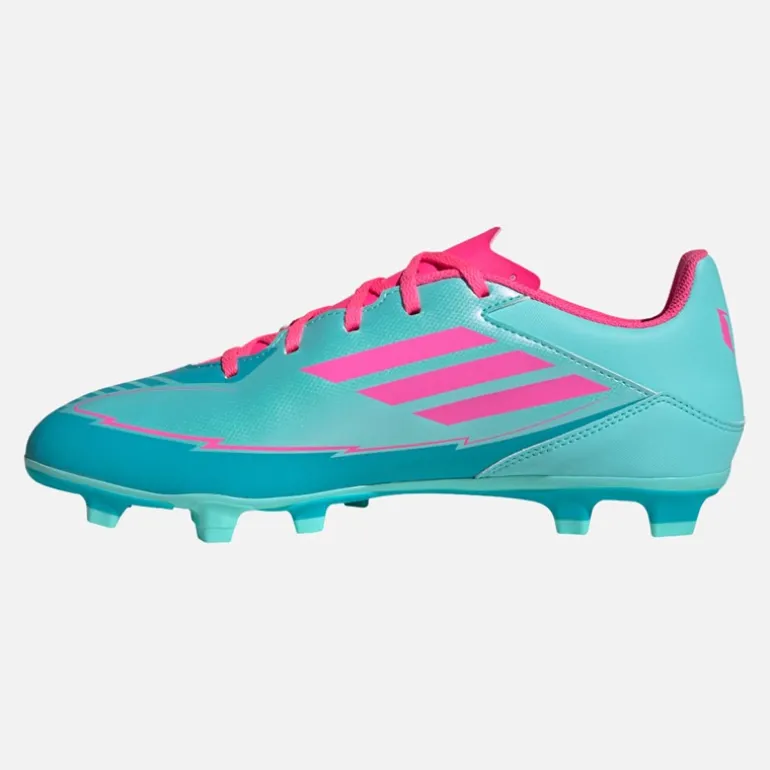 adidas Herren F50 Club Messi FG/MG feste/multidynamische Fußballschuhe Flash Aqua/Lucid Pink/Lucid Cyan