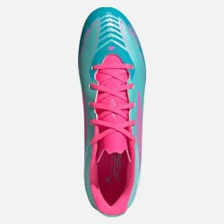 adidas Herren F50 Club Messi FG/MG feste/multidynamische Fußballschuhe Flash Aqua/Lucid Pink/Lucid Cyan