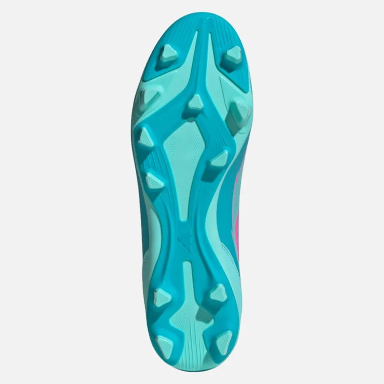 adidas Herren F50 Club Messi FG/MG feste/multidynamische Fußballschuhe Flash Aqua/Lucid Pink/Lucid Cyan