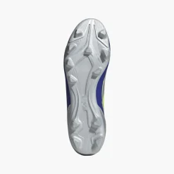 adidas Herren F50 Club Messi La Vida Rapida Pack FG/MG feste/multilochige Fußballschuhe Silver Metallic/Solar Yellow/Lucid Blue