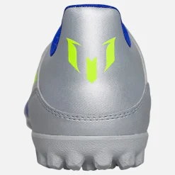 adidas Herren F50 Club Messi La Vida Rapida Pack Kunstrasen Fußballschuhe Silver Metallic/Solar Yellow/Lucid Blue
