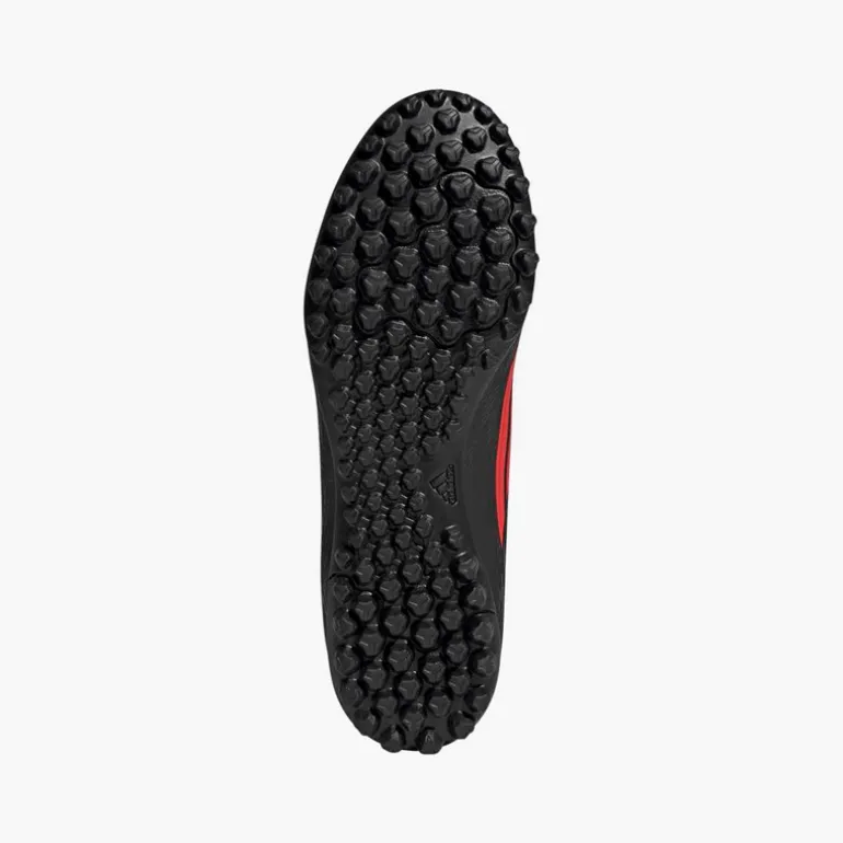 adidas Herren F50 Club Mittelhoher Schnitt Stealth Victory Pack Kunstrasen Fußballschuhe Core Black/Lucid Red/Schwarz