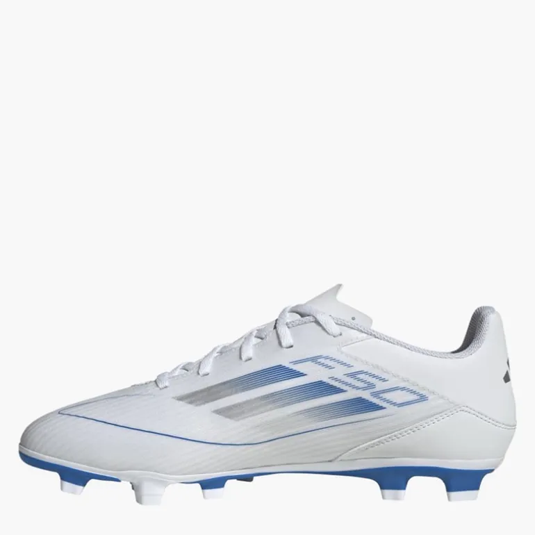 adidas Herren F50 Club Polar Victory Pack FG Kunstrasen Fußballschuhe Weiß/Silver Metallic/Weiß
