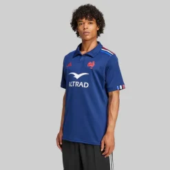 adidas Herren FFR Frankreich Rugby 24/25 Heim Trikot Dark Blue