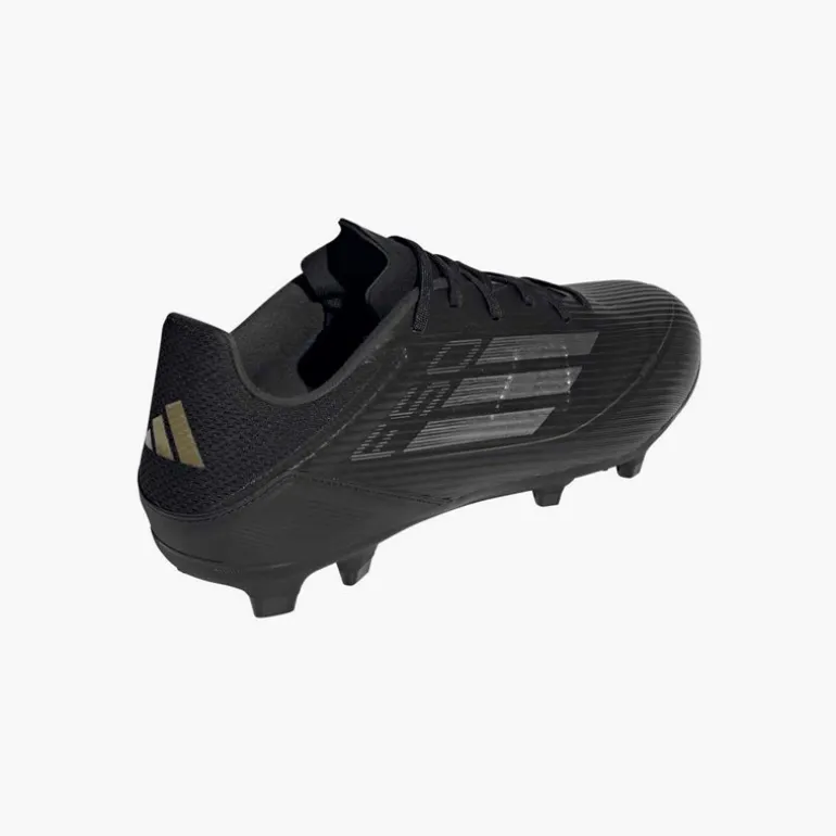 adidas Herren F50 League Dark Spark Pack FG/MG Fußballschuhe festen/multi Boden Core Black/Iron Metallic/Gold Metallic