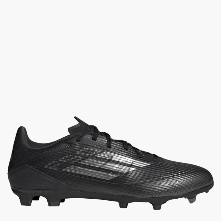 adidas Herren F50 League Dark Spark Pack FG/MG Fußballschuhe festen/multi Boden Core Black/Iron Metallic/Gold Metallic