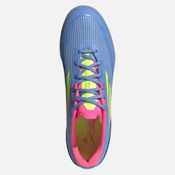 adidas Herren F50 League Hallenfußballschuhe Blue Fusion/Lucid Lemon/Lucid Pink