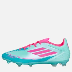 adidas Herren F50 Liga Messi La Vida Tropical Paket FG/MG Fest/Mehrfach Boden Fußballschuhe Flash Aqua/Lucid Pink/Lucid Cyan