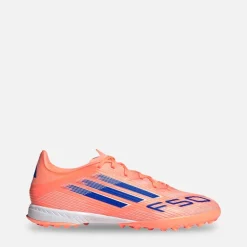 adidas Herren F50 Liga TF Kunstrasen Fußballschuhe Beam Orange/Lucid Blue/Cloud White