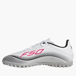 adidas Herren F50 Messi Club Prestig10 Pack TF Kunstrasen Fussballschuhe Cloud White/Lucid Red/Silver Metallic