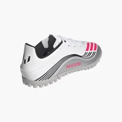 adidas Herren F50 Messi Club Prestig10 Pack TF Kunstrasen Fussballschuhe Cloud White/Lucid Red/Silver Metallic