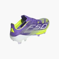 adidas Herren F50+ Radiant Blaze Pack FG Festboden Fußballschuhe Purple Rush/Cloud White/Lucid Lemon